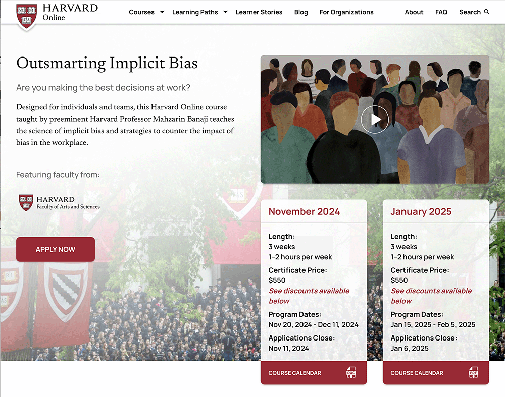 Outsmarting Implicit Bias Course Screenshot