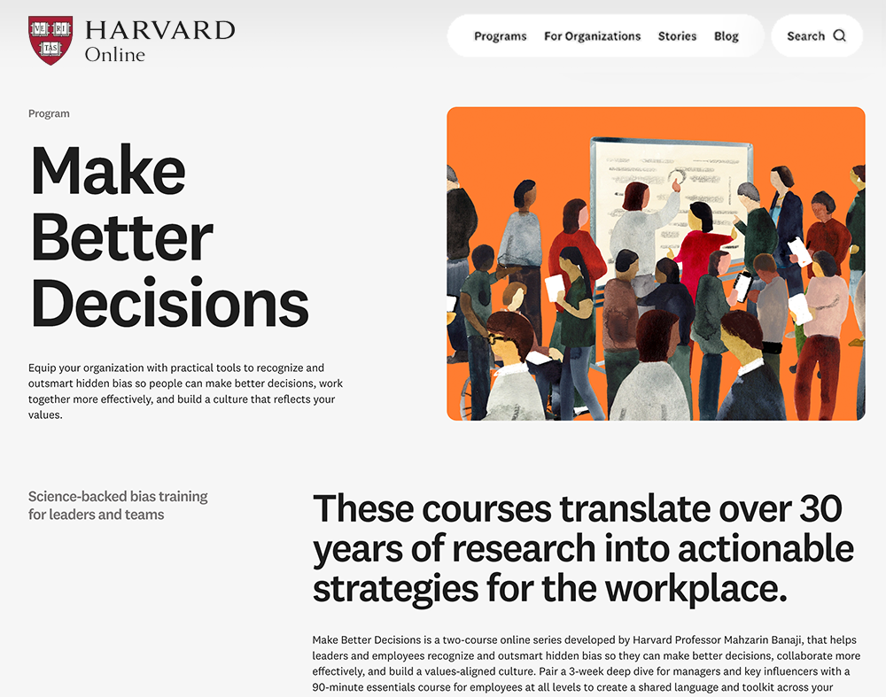 Harvard Learning Now a course at Harvard Online | Outsmarting Implicit Bias: A Project ...